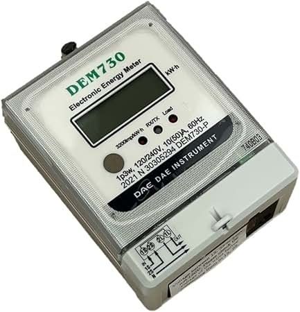 Digital electronic energy meter for measuring electricity consumption